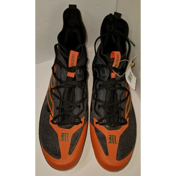 Adidas Afterburner UM Miami Hurricanes Baseball Cleats Men\'s Size 13 NEW main image 4